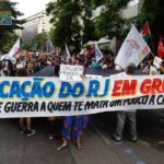 Professores estaduais e municipais do Rio fazem paralisação de 24h